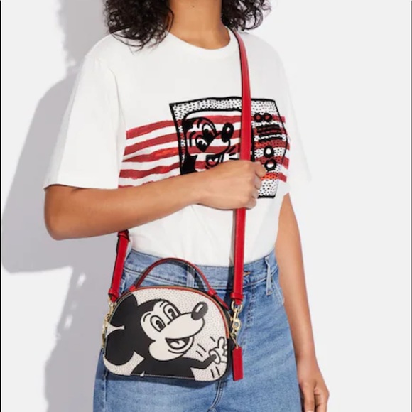Coach Disney Mickey Mouse X Keith Haring Serena Satchel - Picture 6 of 6